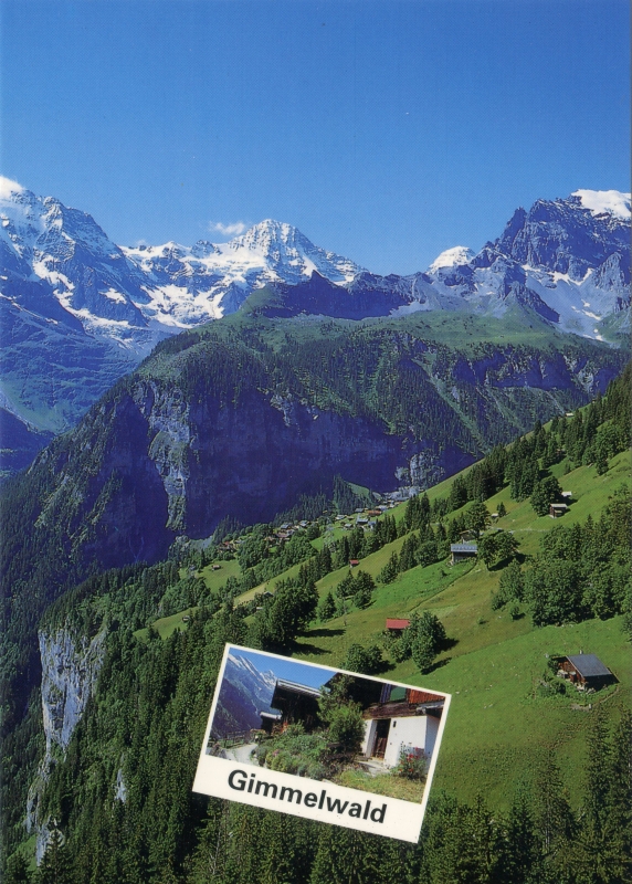 Postcard
Keywords: Scrapbook Postcard Switzerland Gimmelwald