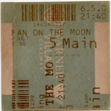 Cinema Ticket
Man on The Moon
Keywords: Scrapbook Cinema Ticket