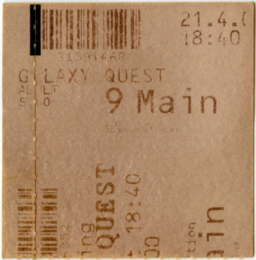Cinema Ticket
Galaxy Quest
Keywords: Scrapbook Cinema Ticket