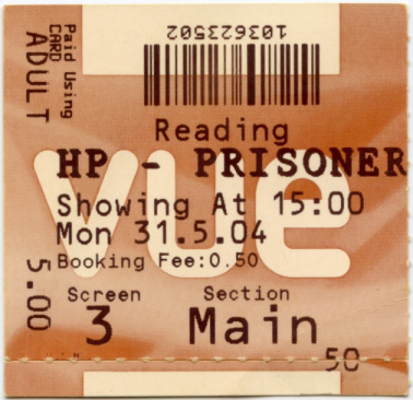 Cinema Ticket
Harry Potter and The Prisoner of Azkban
Keywords: Scrapbook Cinema Ticket