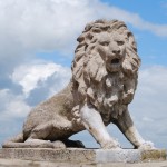Lion statue at West Cowes