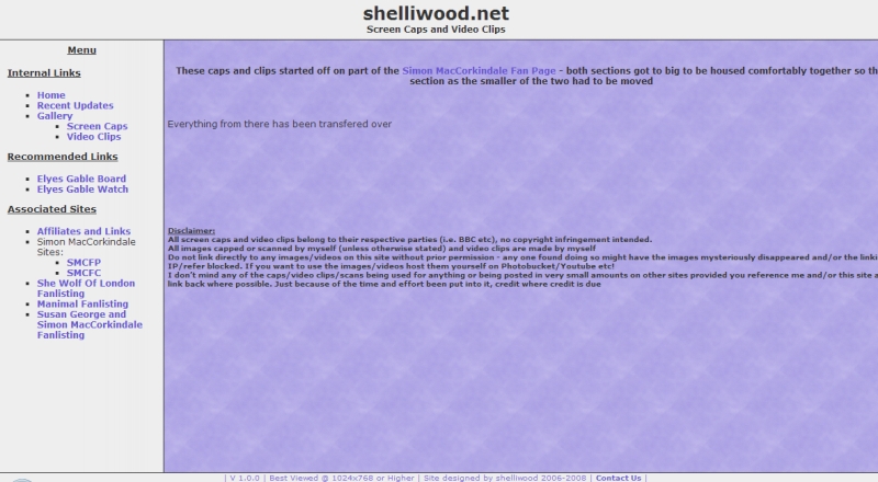 V1 - Index
Site first layout when section moved to shelliwood.net
Keywords: Web Design