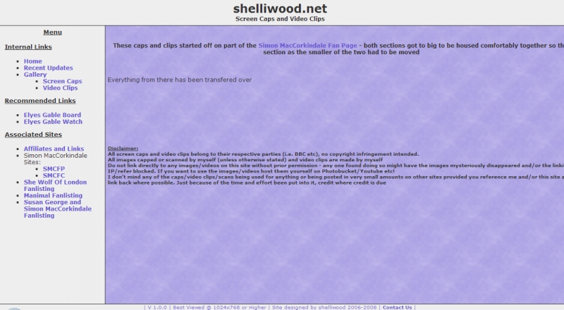 V1 - Index
Site first layout when section moved to shelliwood.net
Keywords: Web Design