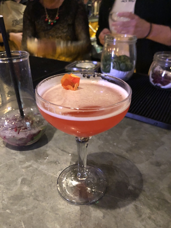 Cocktail making at the Botanist
