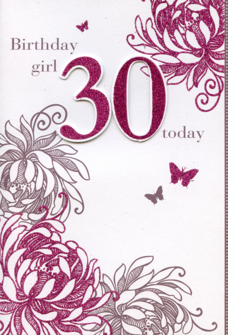30th Birthday Card
SS, GS, JS, JS
Keywords: Scrapbook 30th Birthday Card