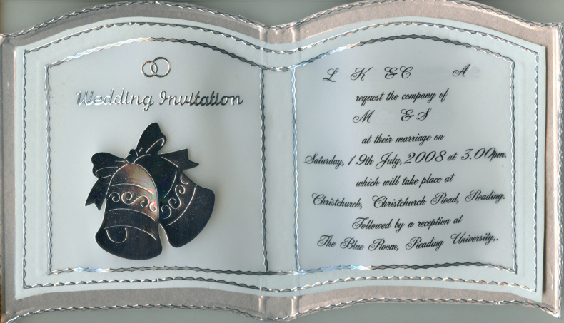 Wedding Invite
CA, LAK
Keywords: Scrapbook Wedding Invite