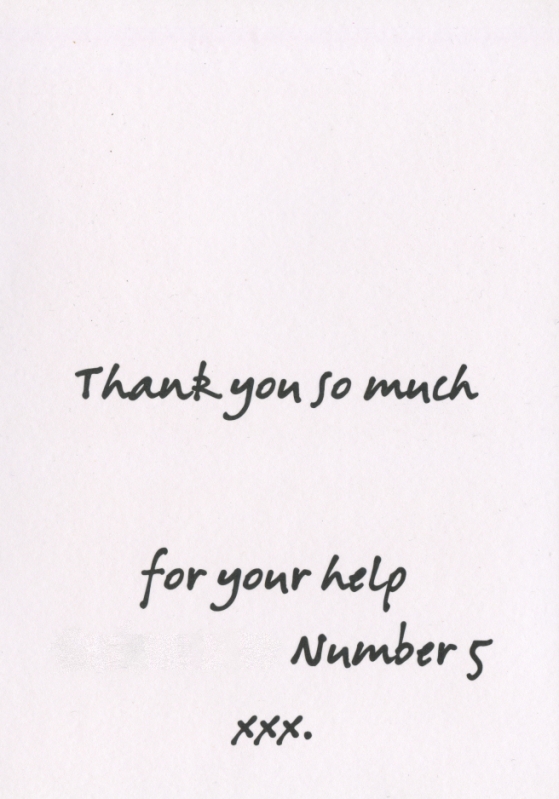 Thank You Card
Met a neighbour - No5
Keywords: Scrapbook Thank You Card