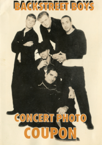 Concert Flyer
Backstreet Boys - Concert Photos
Keywords: Scrapbook Concert Flyer