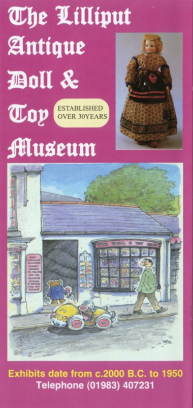 Site Flyer
Lilliput Dolls Museum, Isle of Wight
Went on a school trip to IOW in the 90's and this was one of the places we visited.  2014 flyer
Keywords: Scrapbook Flyer Isle Wight Brading Museum