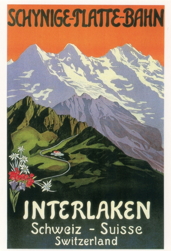Retro Postcard
Keywords: Scrapbook Postcard Switzerland Interlaken