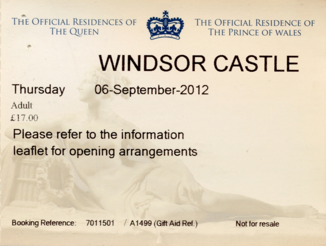 Historic Site Ticket
Windsor Castle
Keywords: Scrapbook Historic Site Ticket