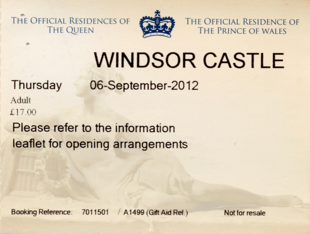 Historic Site Ticket
Windsor Castle
Keywords: Scrapbook Historic Site Ticket